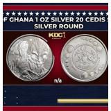 2023 Republic of Ghana 1 oz Silver 20 Cedis Space