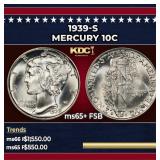 1939-s Mercury Dime 10c ms65+ FSB SEGS