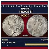 1935-s Peace Dollar $1 ms64 SEGS