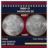 1880-o Morgan Dollar $1 ms63+ SEGS