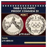1988-s Olympic Proof Modern Commem Dollar $1 pr70