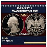 1979-s Ty 1 Proof Washington Quarter 25c pr70 dcam