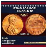 1970-d Lincoln Cent TOP POP! 1c ms67+ rd SEGS
