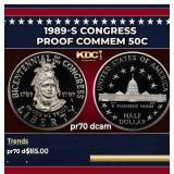 1989-S Congress Proof Modern Commem Half Dollar 50