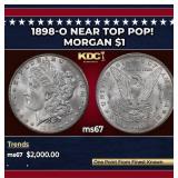 1898-o Morgan Dollar Near Top Pop! $1 ms67 SEGS