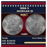 1898-s Morgan Dollar $1 ms63+ USCG