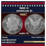 1880-o Morgan Dollar $1 ms64+ PL SEGS