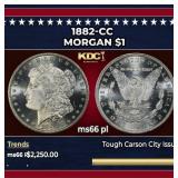 1882-cc Morgan Dollar $1 ms66 pl SEGS