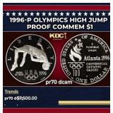 1996-p Olympics High Jump Proof Modern Commem Doll