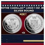 Cadillac "La Mothe Cadillac" Logo 1 oz .999 Silver
