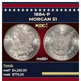 1884-p Morgan Dollar $1 ms66+ SEGS