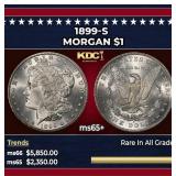 1899-s Morgan Dollar $1 ms65+ SEGS