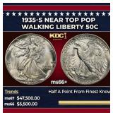 1935-s Walking Liberty Half Dollar Near Top Pop 50
