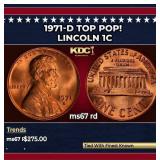 1971-d Lincoln Cent TOP POP! 1c ms67 rd SEGS
