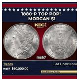 1880-p Morgan Dollar TOP POP! $1 ms67 SEGS