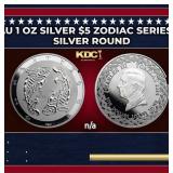 2024 Tokelau 1 oz Silver $5 Zodiac Series: Pisces