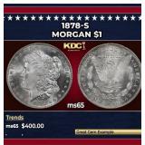1878-s Morgan Dollar $1 Grades ms65
