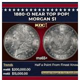 1880-o Morgan Dollar Near Top Pop! $1 ms65+ SEGS