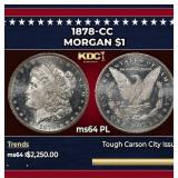1878-cc Morgan Dollar $1 ms64 PL SEGS