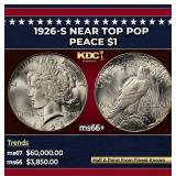 1926-s Peace Dollar Near Top Pop $1 ms66+ SEGS