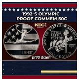 1992-s Olympic Proof Modern Commem Half Dollar 50c