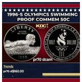 1996-s Olympics Swimming Proof Modern Commem Half