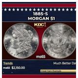 1885-s Morgan Dollar $1 ms65 SEGS