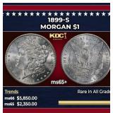 1899-s Morgan Dollar $1 ms65+ SEGS