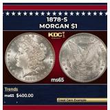 1878-s Morgan Dollar $1 Grades ms65