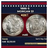 1886-s Morgan Dollar $1 ms65 SEGS