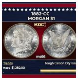 1882-cc Morgan Dollar $1 ms66 SEGS