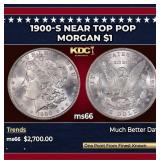 1900-s Morgan Dollar Near Top Pop $1 ms66 SEGS