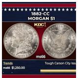1882-cc Morgan Dollar $1 ms66 SEGS