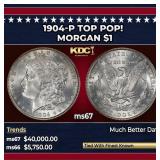 1904-p Morgan Dollar TOP POP! $1 ms67 SEGS