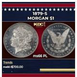 1879-s Morgan Dollar $1 Grades ms66 PL