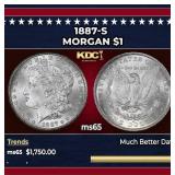 1887-s Morgan Dollar $1 ms65 SEGS
