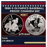1995-s Olympics Baseball Proof Modern Commem Half
