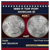 1880-p Morgan Dollar TOP POP! $1 ms67 SEGS