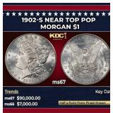 1902-s Morgan Dollar Near Top Pop $1 ms67 SEGS