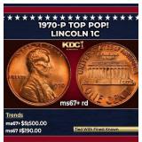 1970-p Lincoln Cent TOP POP! 1c ms67+ rd SEGS