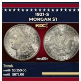 1921-s Morgan Dollar $1 ms65+ SEGS