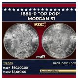 1880-p Morgan Dollar TOP POP! $1 ms67 SEGS