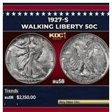 1927-s Walking Liberty Half Dollar 50c au58 SEGS