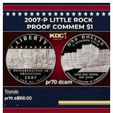 2007-P Little Rock Proof Modern Commem Dollar $1 p