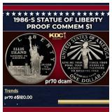 1986-s Statue of LiberTy Proof Modern Commem Dolla