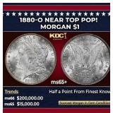 1880-o Morgan Dollar Near Top Pop! $1 ms65+ SEGS