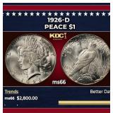 1926-d Peace Dollar $1 ms66 SEGS