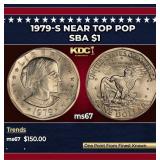 1979-s Susan B. Anthony Dollar Near Top Pop $1 ms6