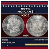 1897-s Morgan Dollar $1 Grades ms64