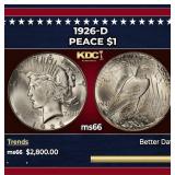 1926-d Peace Dollar $1 ms66 SEGS